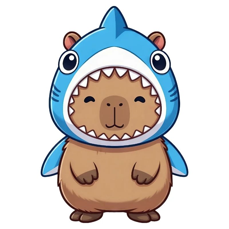 Costume de cochon d’Inde Hamster Capybara mignon Samba