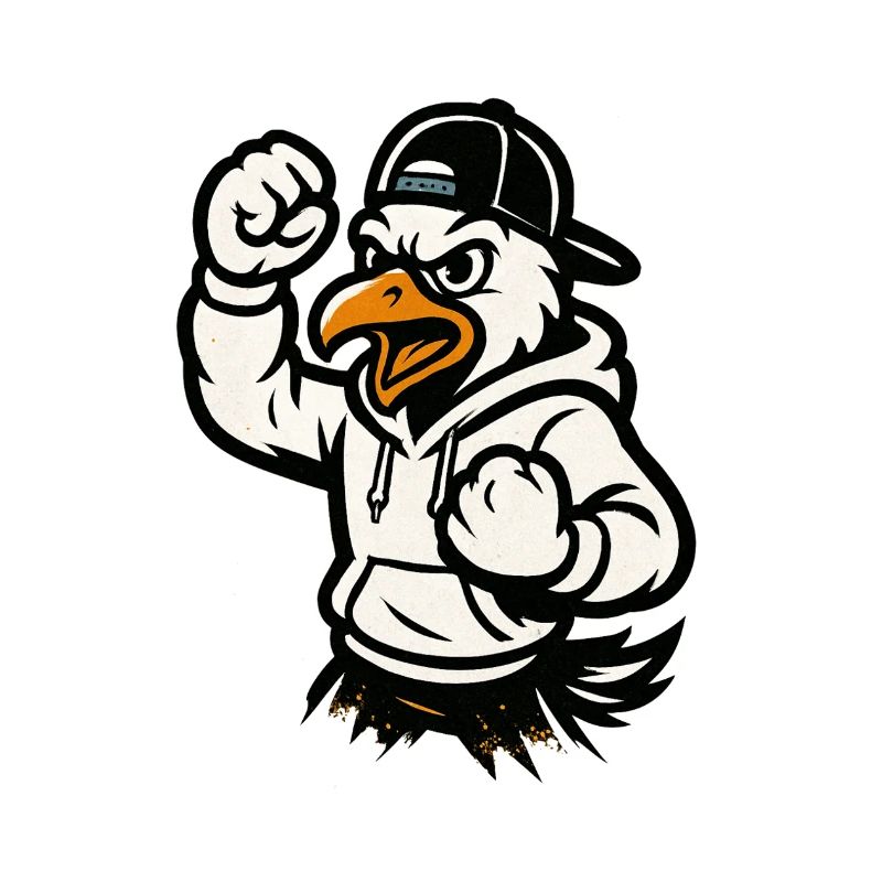 Martial Eagle Mascot