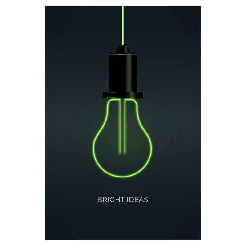 Idées brillantes – Conception d’ampoule néon