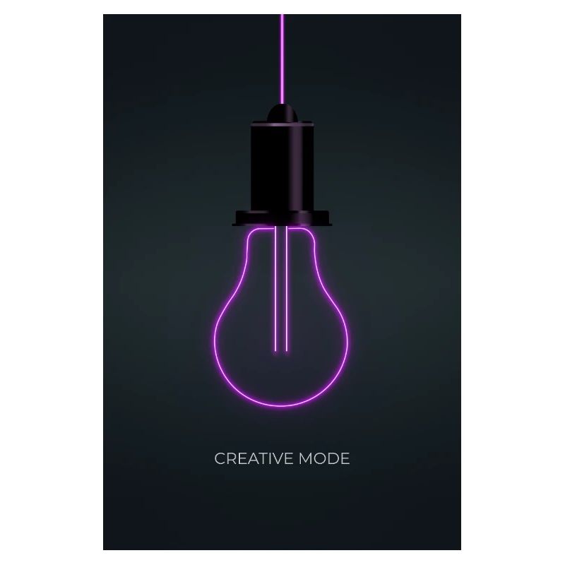 Affiche Créative de Mode Néon