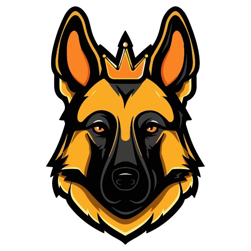 Schäferhund Hund Krone