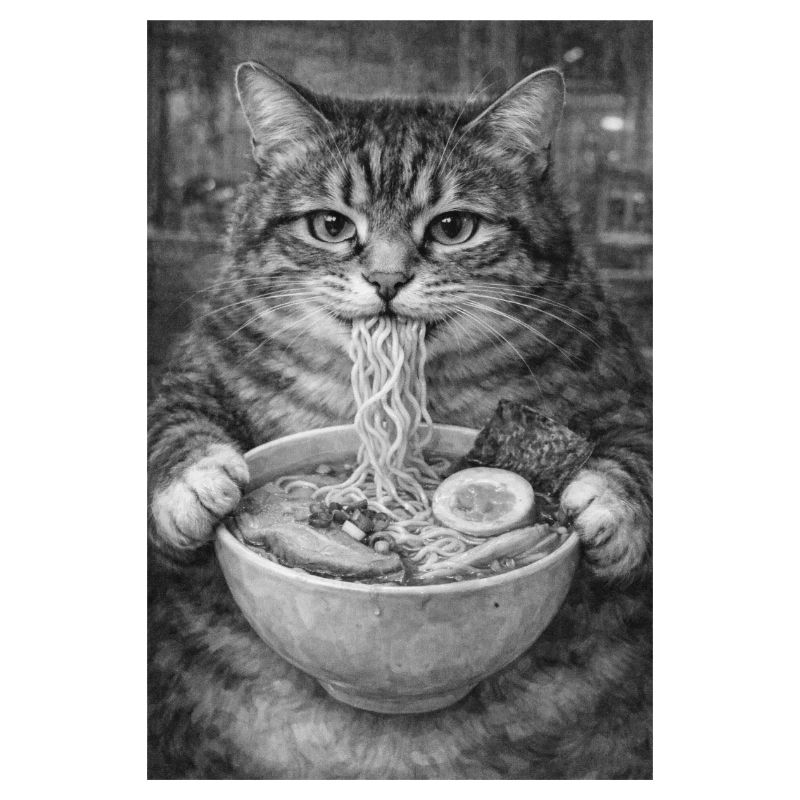 Cat Ramen Nuddeln