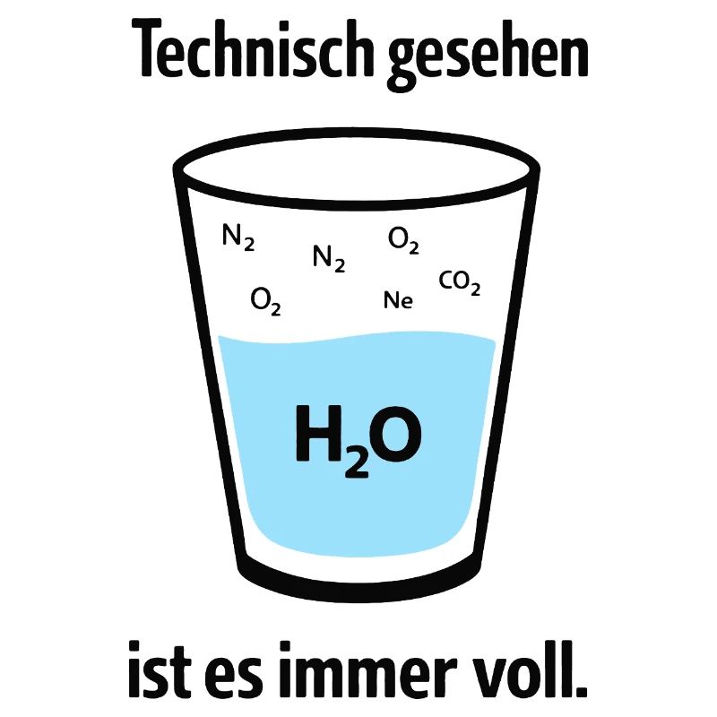 Technically, it's always full – nerd humor