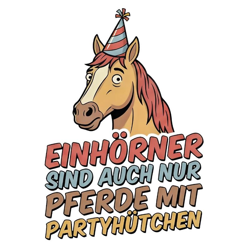 Party horse with hat