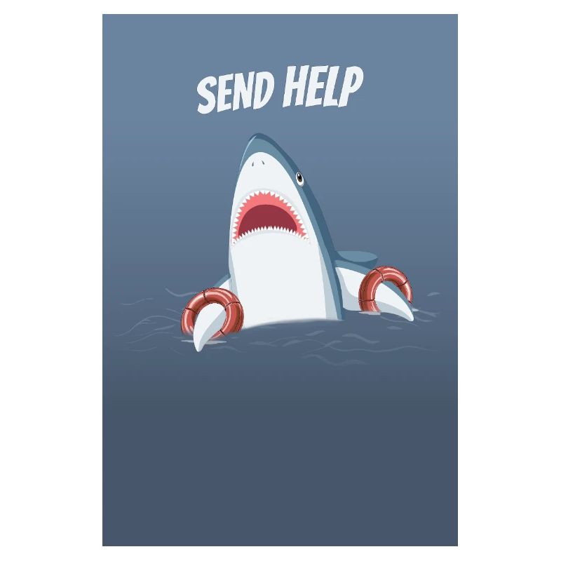 Envoyer de l’aide Drôle d’humour de requin