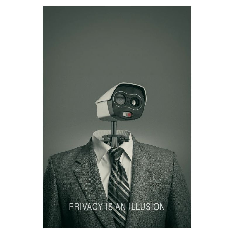 Affiche de confidentialité de la surveillance numérique