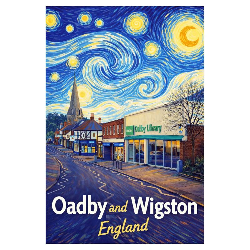 Oadby Wigston England Sternenstraßen