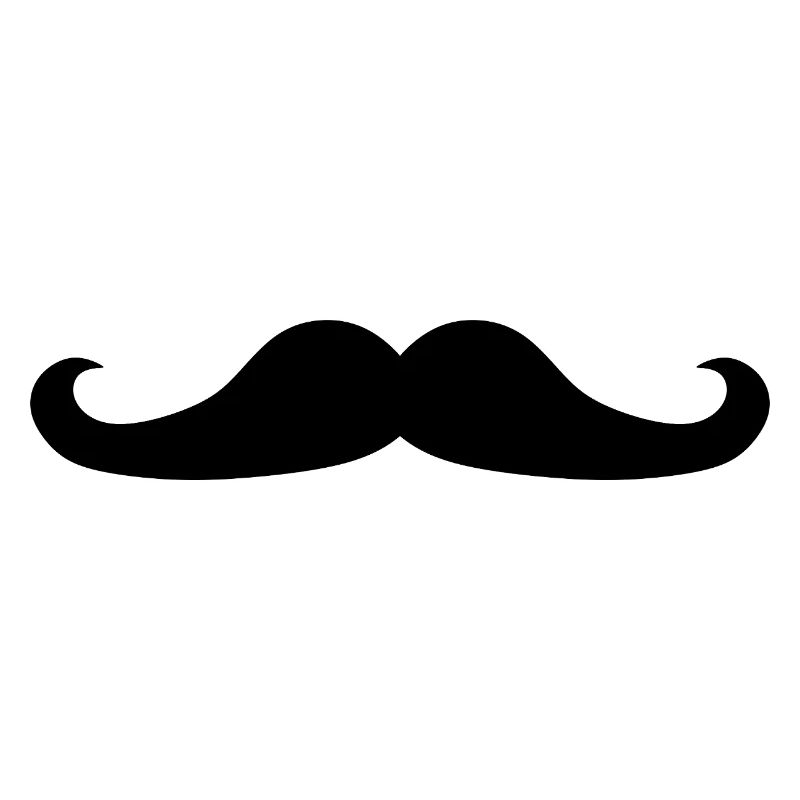 black mustache