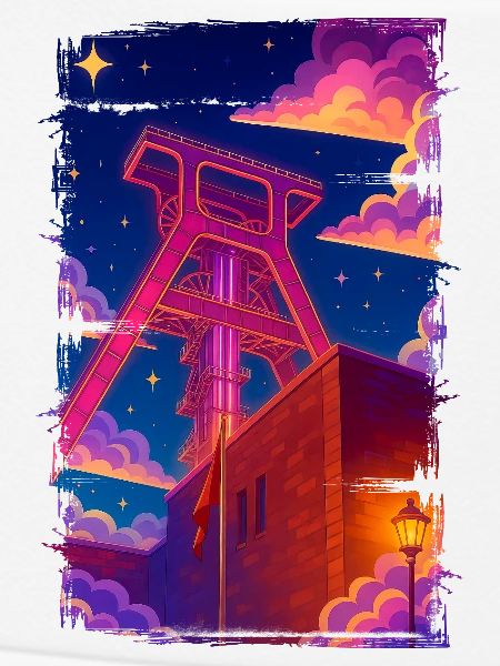 Förderturm Zeche Ruhrpott