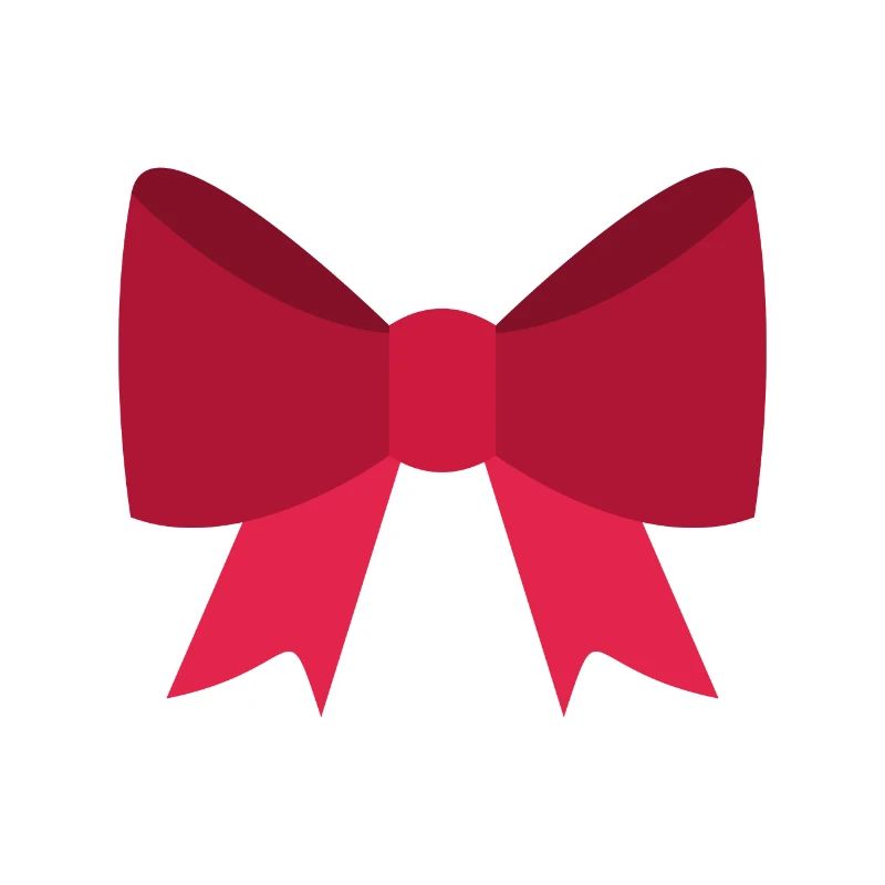 Bow decoration ornament elegant red