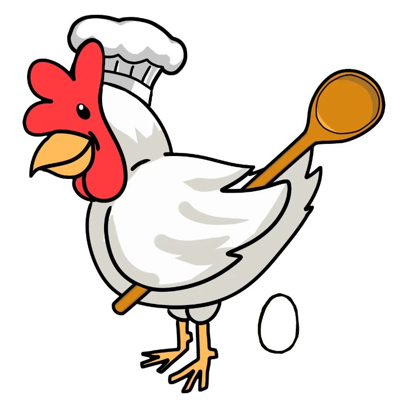 Baker Chicken Egg Cooking Spoon Bakery Egg Bake Cook