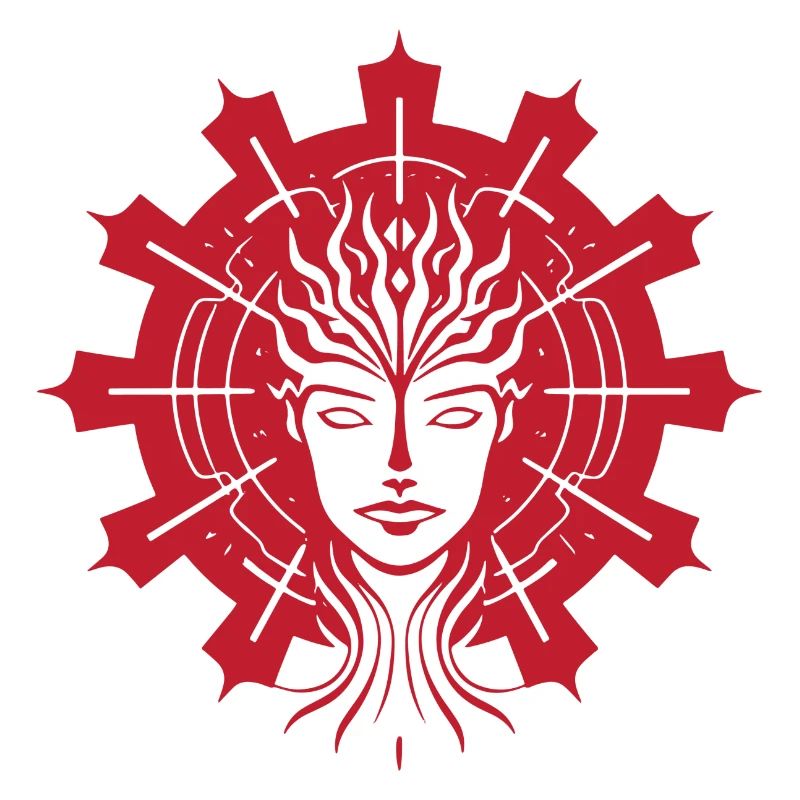 Fractal mind - (no2) - red