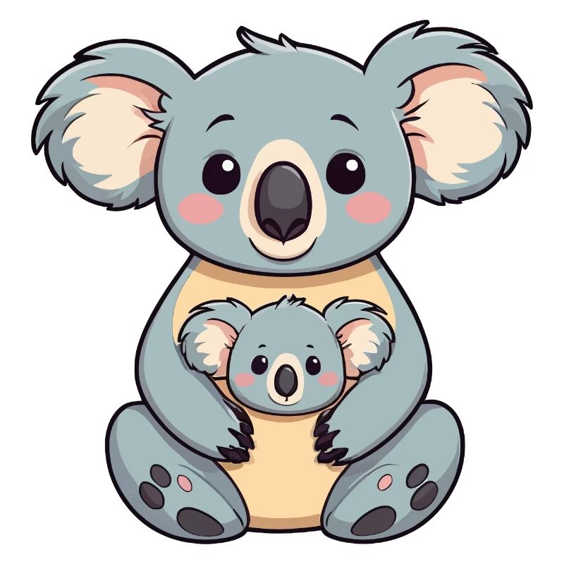 Koala avec bébé