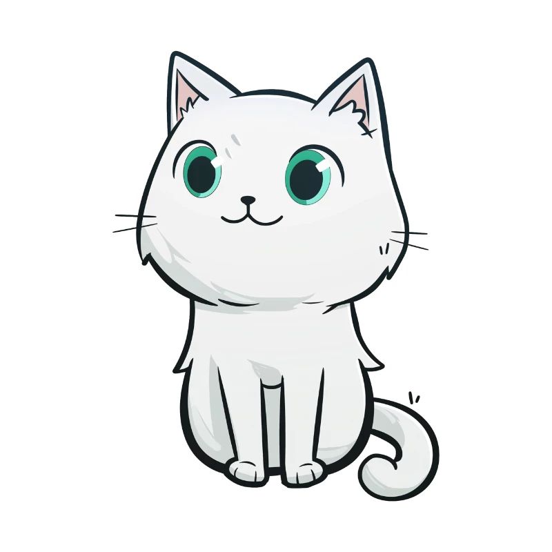dessin chat mignon, cadeau de chat pour enfant