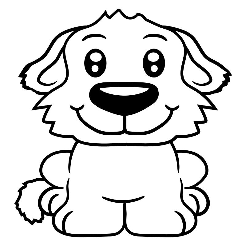 chien assis mignon petit chiot heureux animal de compagnie
