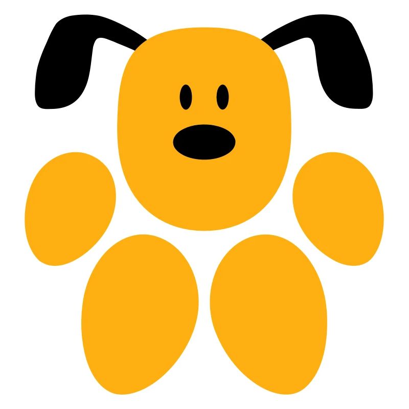 Chien patte forme visage drôle tête mignon mignon