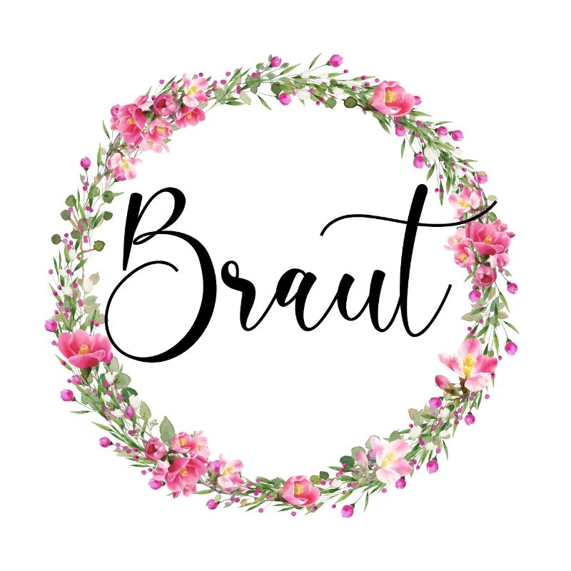 L’équipe de la mariée ! Couronne de fleurs personnalisable