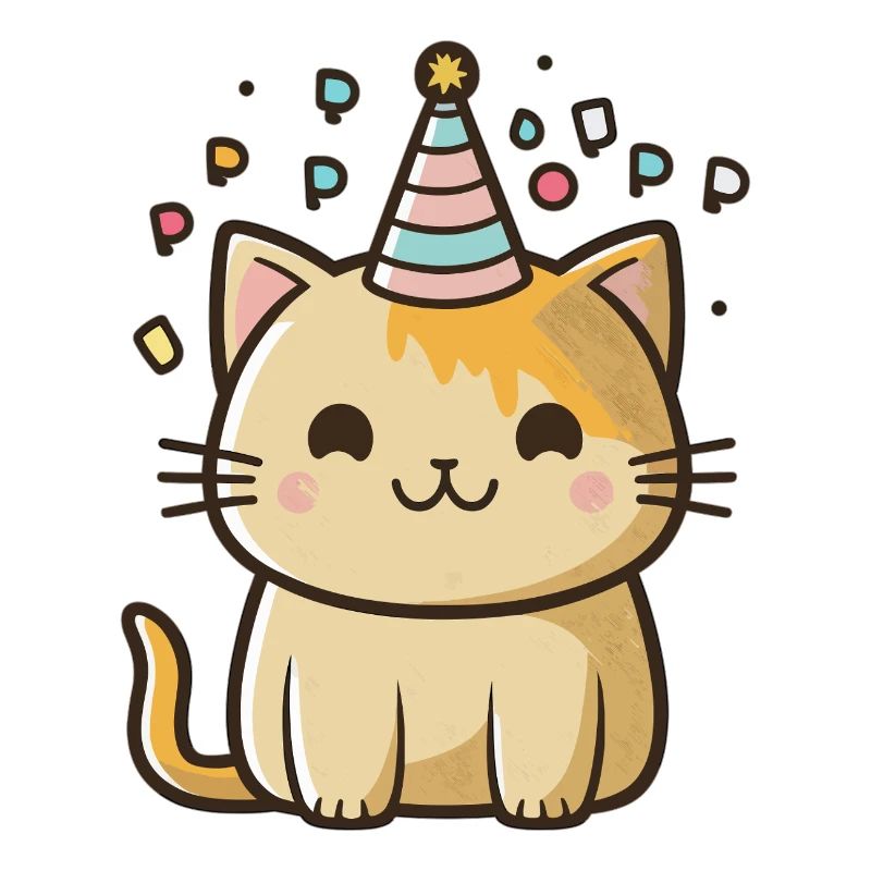 Chaton d’anniversaire mignon