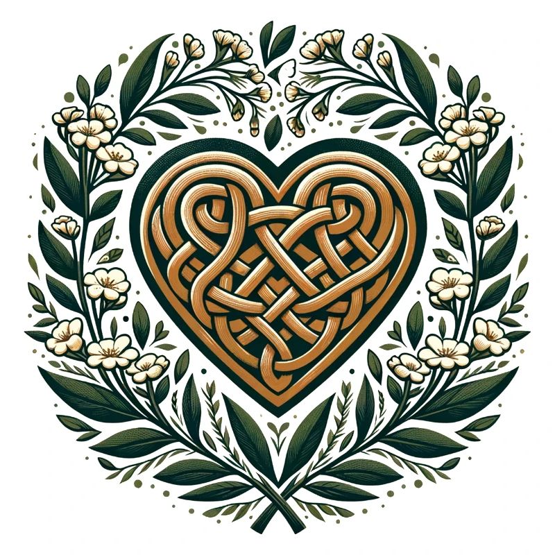 Celtic Art Heart Springtime Druid Pagan Artwork
