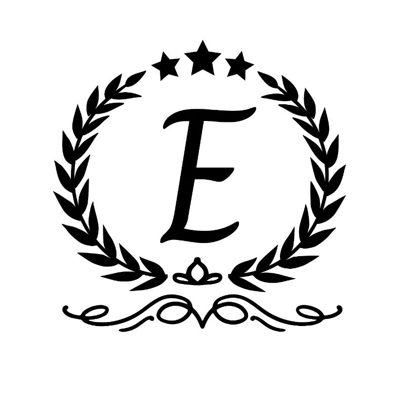 Letter e crown