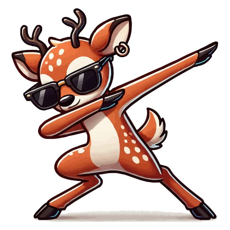 Deer Comic Dabbing