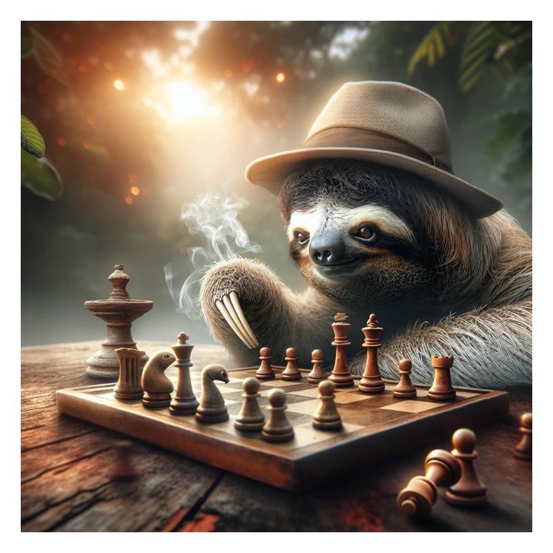 Faultier Wanderer Schach