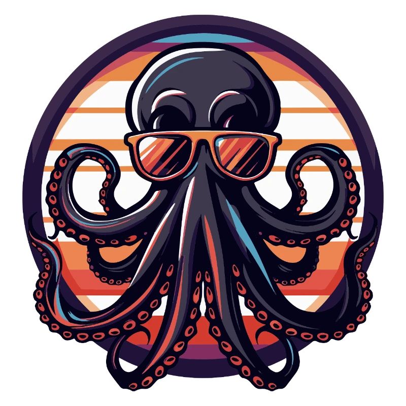 Oktopus Cool Sommer
