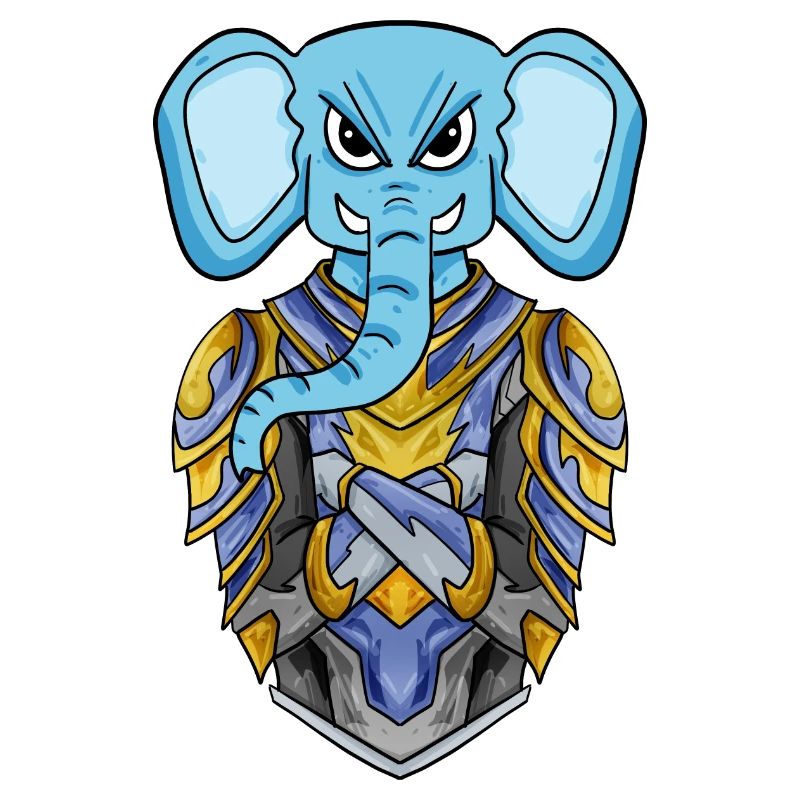 Chevalier éléphant cool