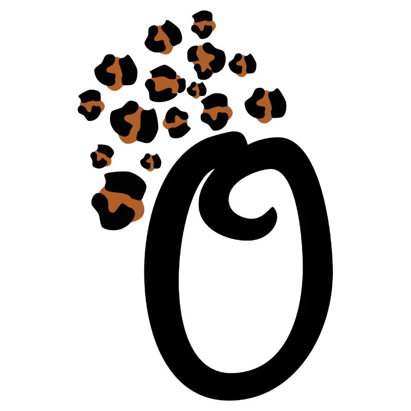 Letter o leopard patterns