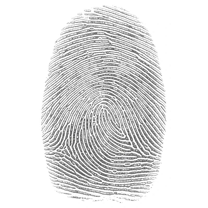 Fingerprint Silhouette Pattern