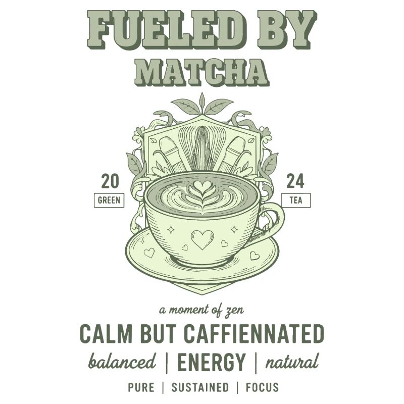 Fueled By Matcha Calm But Caffeinated Green Tea