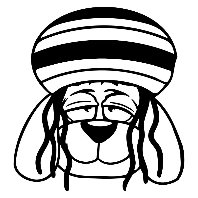 Chien Reggae Dreadlocks Chapeau Chill Décontracté Cool
