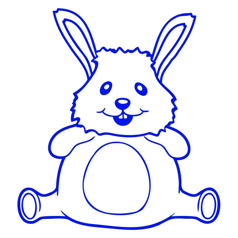 Bunny Chubby Fat Fat Round Overweight Hungry