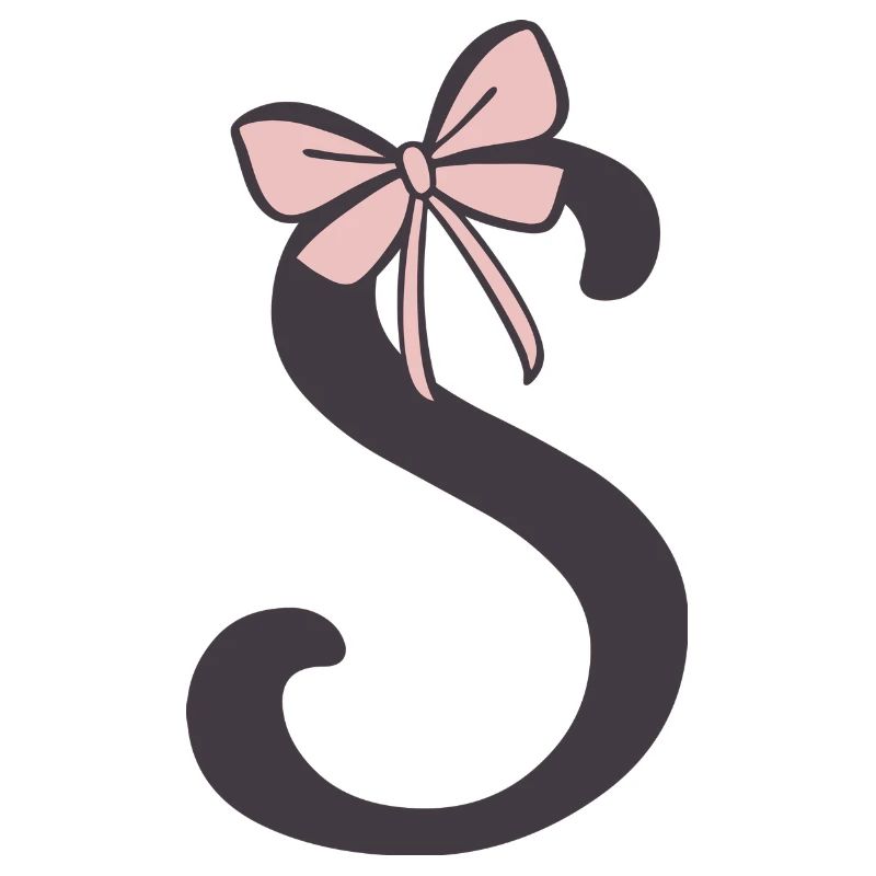 Anfangsbuchstabe S Schleifchen