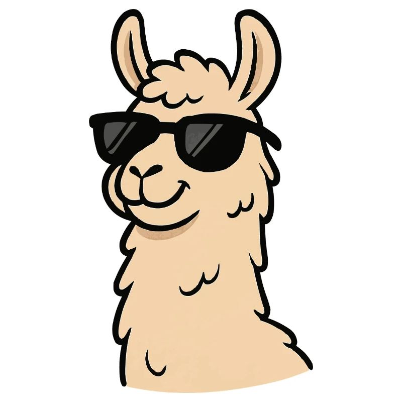 Llama Cool Comic