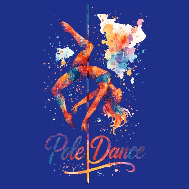 Pole Dance Pole Dancer Aquarelle Couleur Cadeau