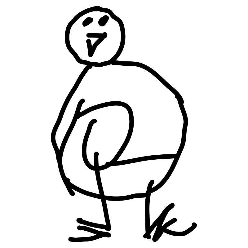 Kritzel Pinguin