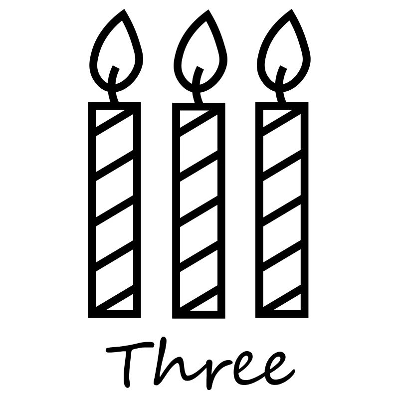 Three candles