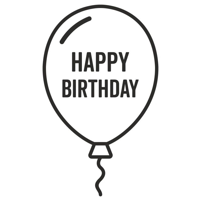 Ballon d’anniversaire – Conception d’anniversaire