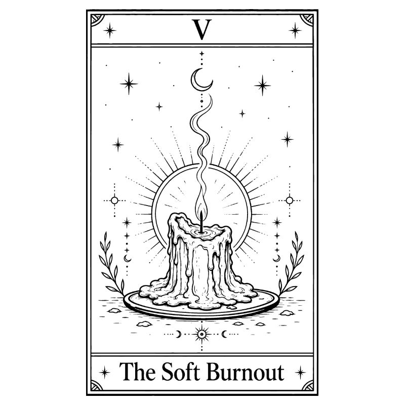 Burnout doux | Carte de tarot