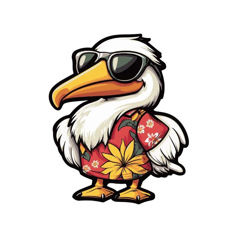 Pelican Bird Comic Holiday