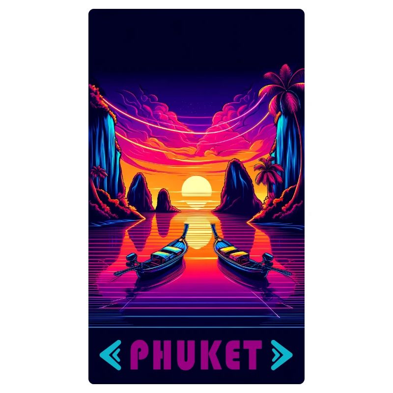 Design de coucher de soleil à Phuket en Thaïlande