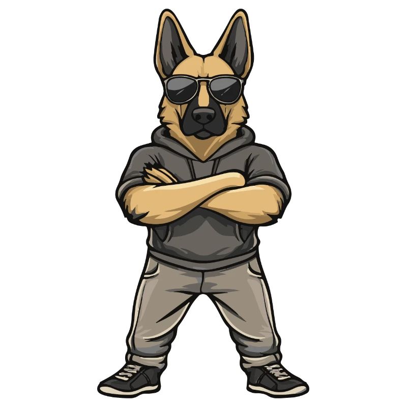 German Shepherd Comic