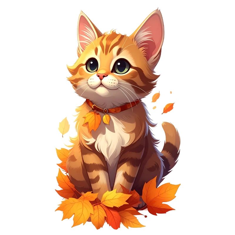 Chat en automne