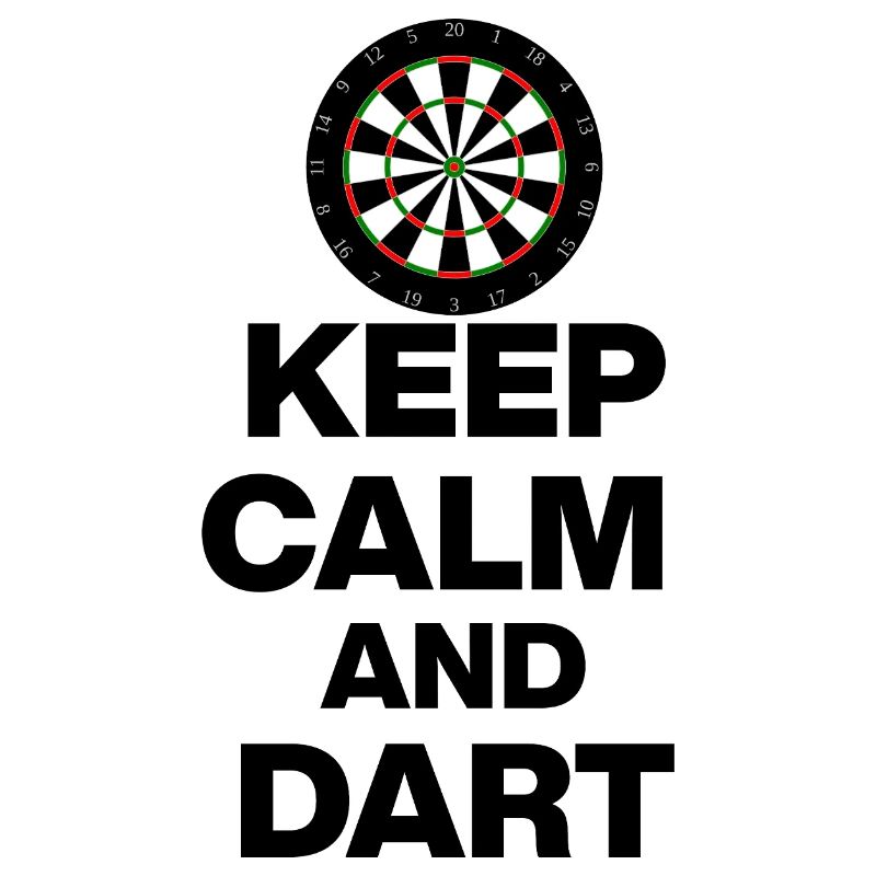 KEEP CALM AND DART ON! 180 DARTS PLAYER GIFT