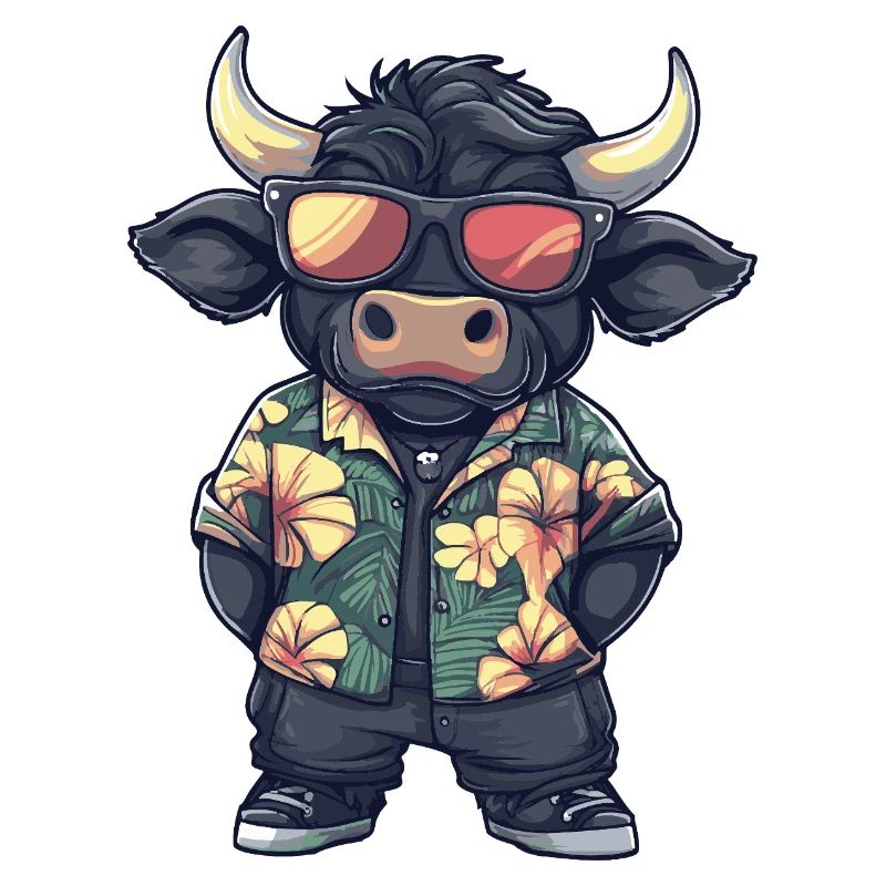 Stier Comic Urlaub