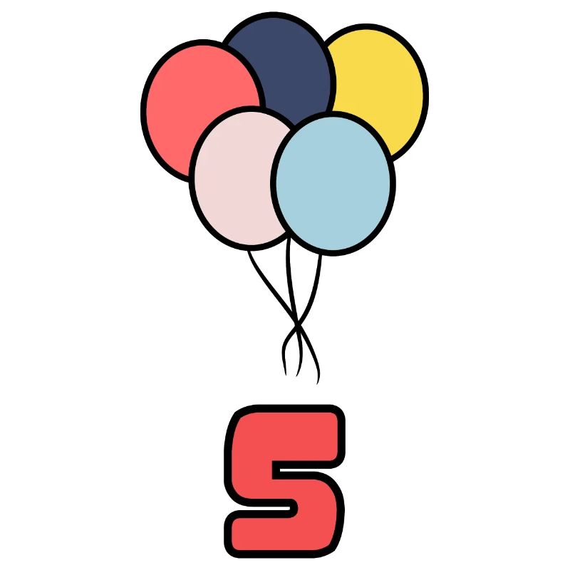 5. 5 ANS. 5e ANNIVERSAIRE. ANNIVERSAIRE 5 ANS