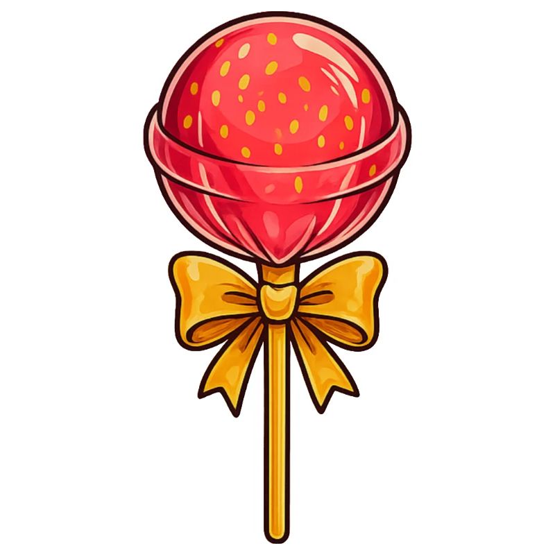 Whimsical Lollipop Bow Design