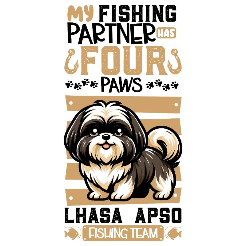 Pêche et Lhassa Apso