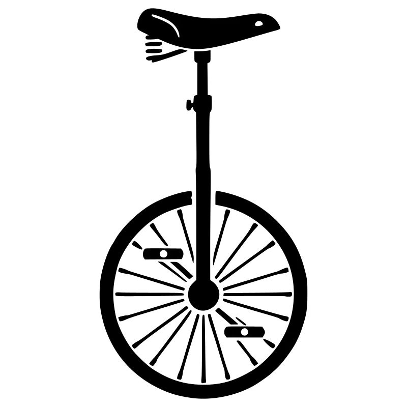 Acrobaties de cirque à vélo à vélo en monocycle